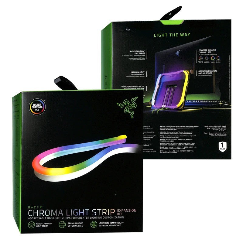 Razer Chroma Light Strip Expansion Kit, Addressable RGB Light Strips for Greater Lighting Customization Razer Chroma Light Strip Expansion Kit, Addressable RGB Light Strips for Greater Lighting Customization
